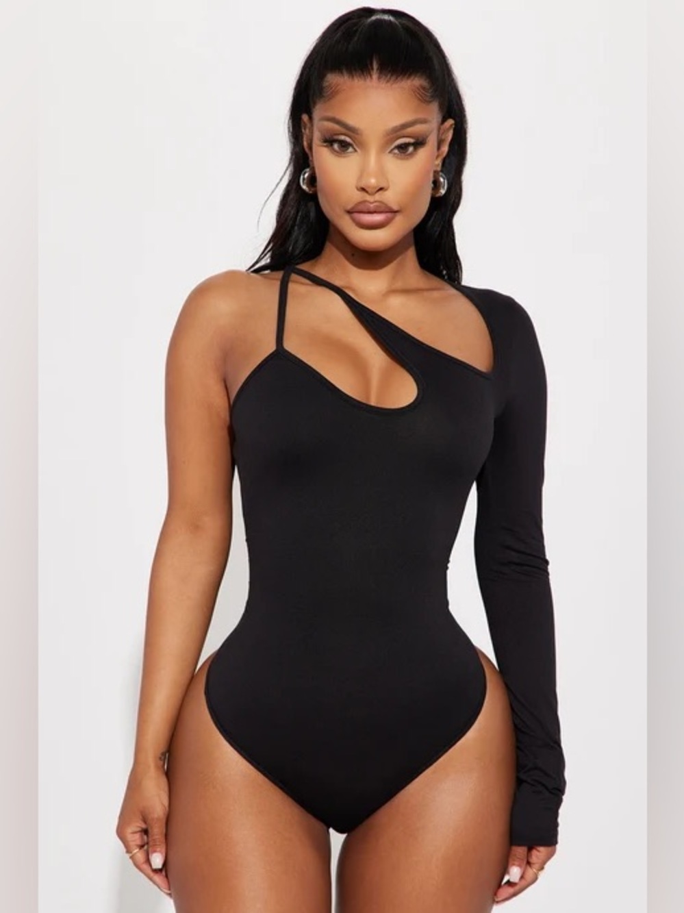 Fashion Nova Georgia Strappy Bodysuit - Black
